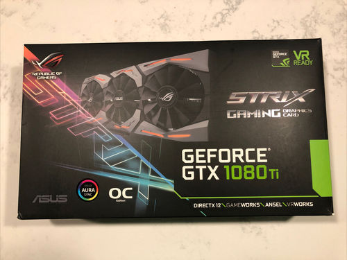 ASUS ROG-STRIX-GTX1080TI-O11G-GAMING GeForce 11GB OC Edition VR Ready 5K