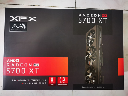XFX  AMD Radeon RX 5700 XT 8GB GDDR6 PCI Express 4.0 Graphics Card